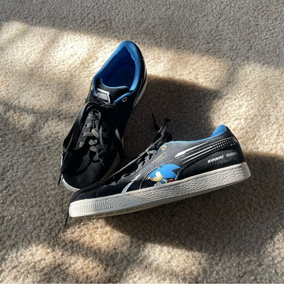PUMA x SONIC Suede Sneakers JR - Picture 2 of 7
